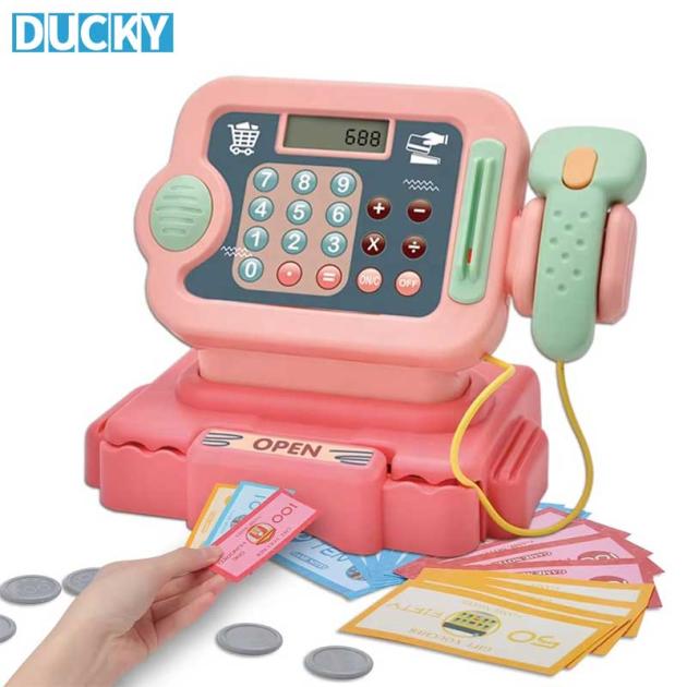 Educational Kids Supermarket Toy Electronic Cash Register