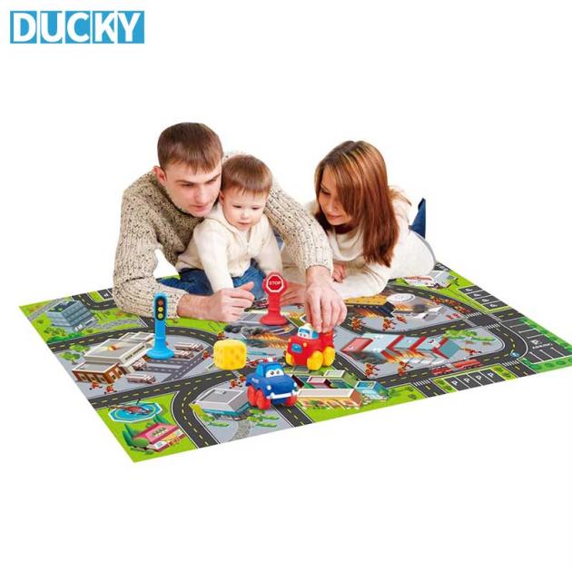 Foldable Carpet Track Play Mat Set