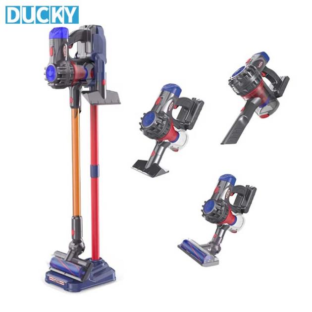 Kids Electric Vacuum Toy Functional Mini Hoover with Real Suction (MOQ 100 PCS)