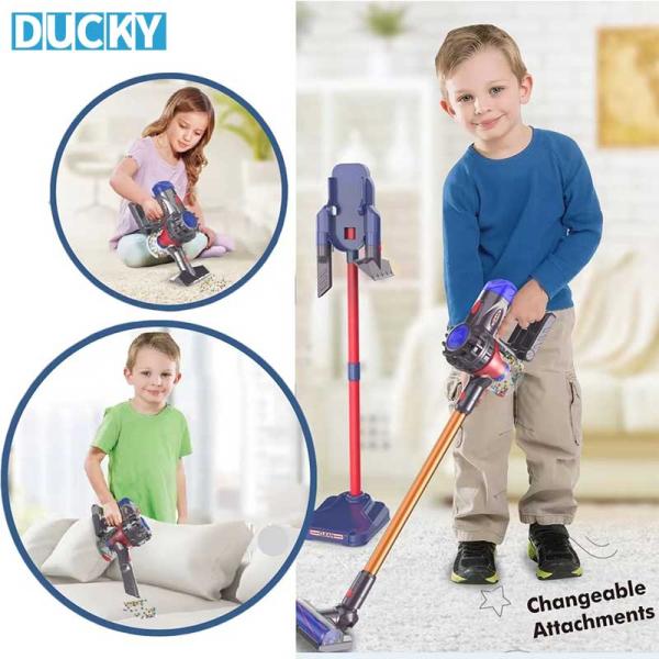 Kids Electric Vacuum Toy Functional Mini Hoover with Real Suction (MOQ 100 PCS) - Image 3
