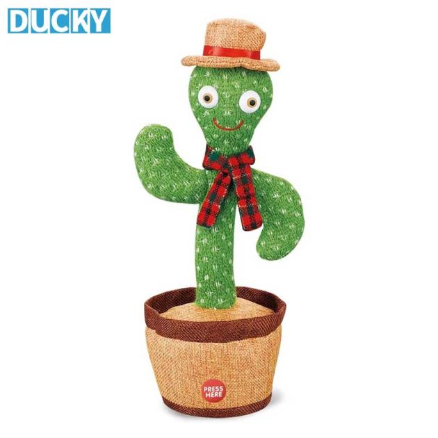 Dancing Cactus Toy Electric Plush Stuffed Plant with Music Wholesale Toys