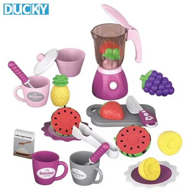 Electric Juicer Toy Set Pretend Play Cutting Fruit Toys