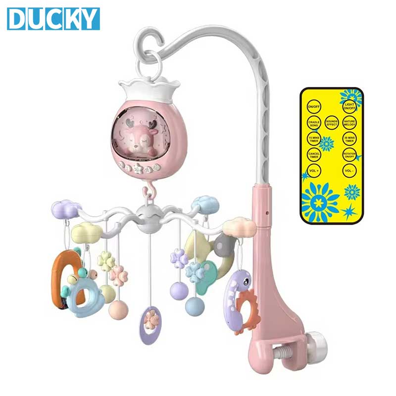 Remote Control Crib Mobile Musical Hanging Animal Rattle Toy - Image 3