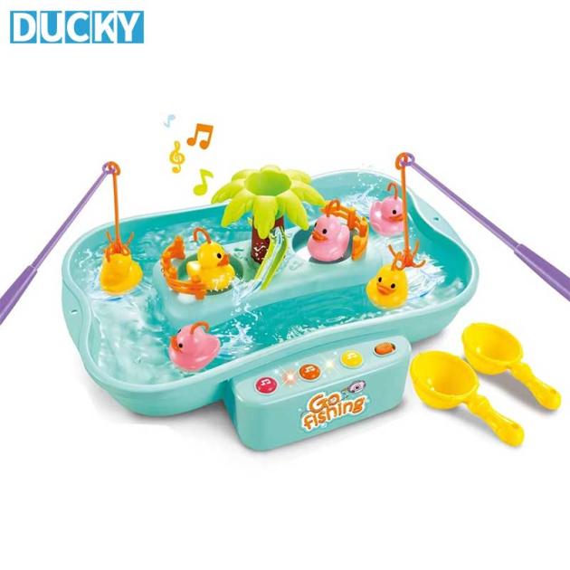 Wholesale Funny Electric Plastic Kids Fishing Game Toy with Sound & Music