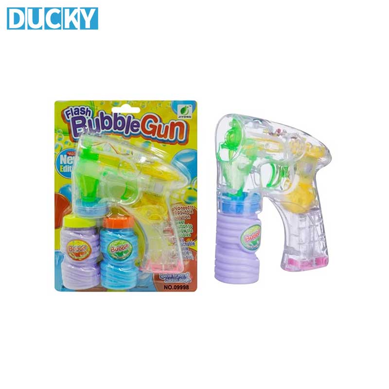 Summer Outdoor Blower Electric Transparent Light Up Wedding Bubble Gun - Image 3