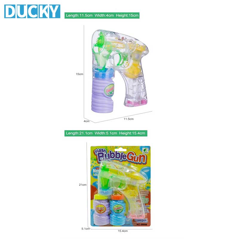 Summer Outdoor Blower Electric Transparent Light Up Wedding Bubble Gun - Image 4