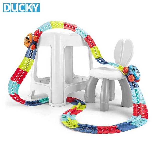 Wholesale 138pcs DIY Flexible Rail Racing Car Track