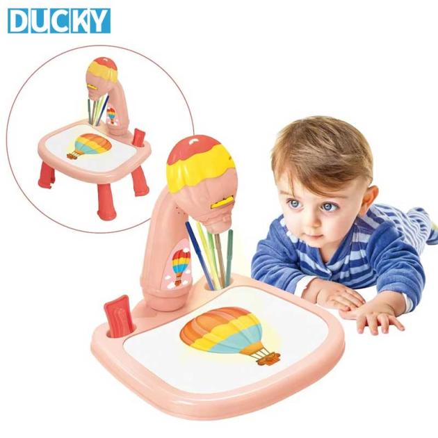 Hot Air Balloon Drawing Table LED Music Art Projector Multifunctional Kids Desk (MOQ 100 PCS)