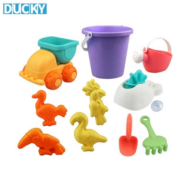 Sand Play Set Beach Truck Toy & Tools for Outdoor  (MOQ 100 PCS)