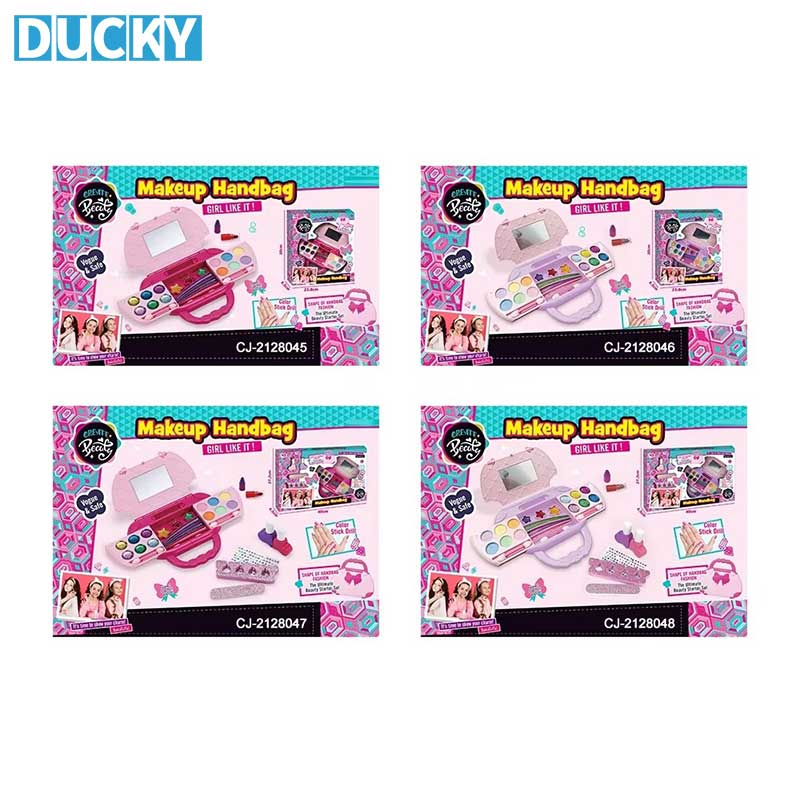 Princess Makeup Kit Pretend Play Cosmetic Set with Mirror - Image 4