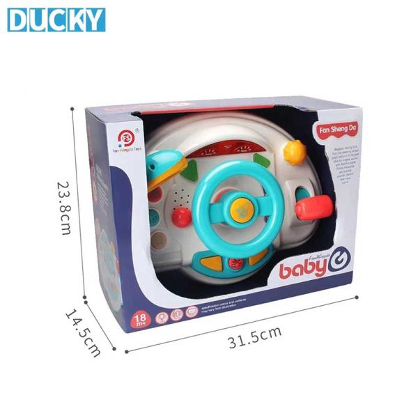 Kids Musical Steering Wheel Toy Interactive Driving Toy (MOQ 100 PCS) - Image 3