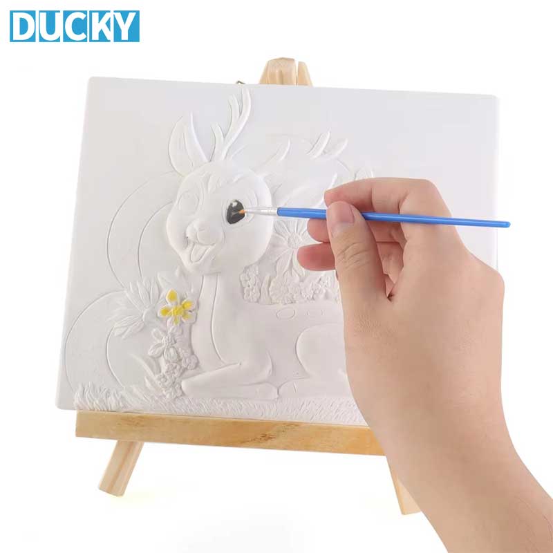 DIY Deer Plaster Painting Kit Educational Gypsum Coloring Toys - Image 2