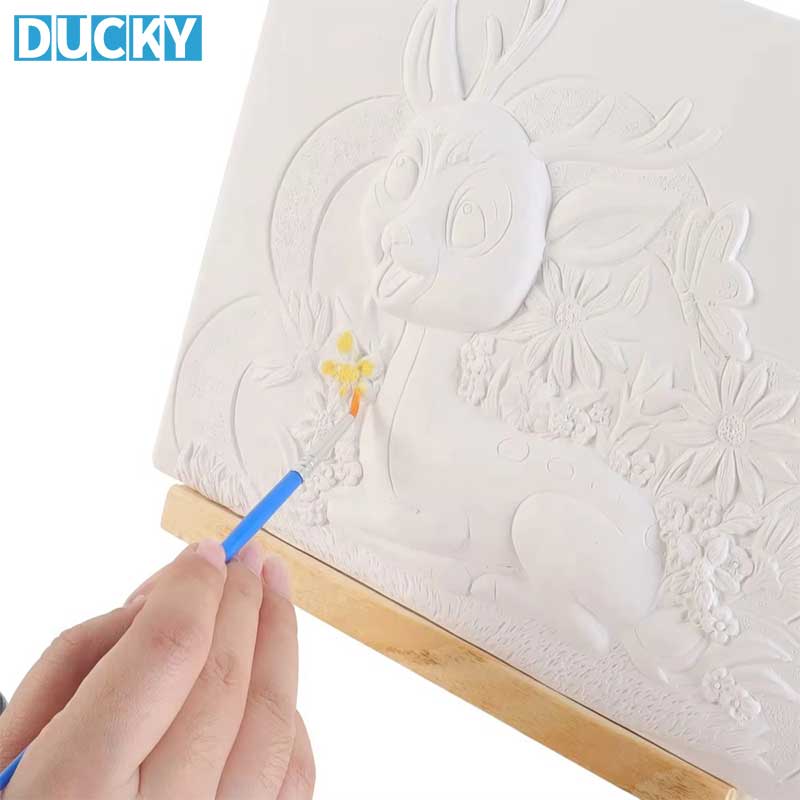 DIY Deer Plaster Painting Kit Educational Gypsum Coloring Toys - Image 3