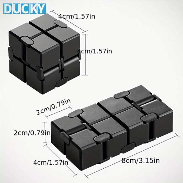Infinity Fidget Cube Metal Stress Relief Toy for Adults (MOQ 100 PCS) - Image 2