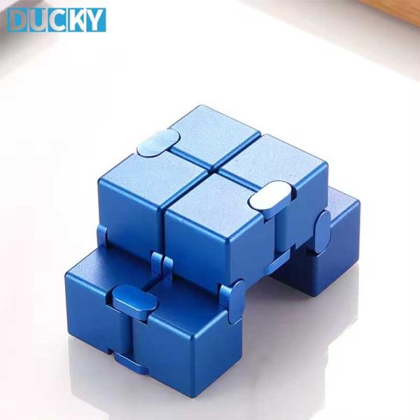 Infinity Fidget Cube Metal Stress Relief Toy for Adults (MOQ 100 PCS) - Image 3