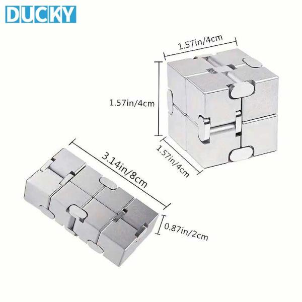 Infinity Fidget Cube Metal Stress Relief Toy for Adults (MOQ 100 PCS) - Image 4