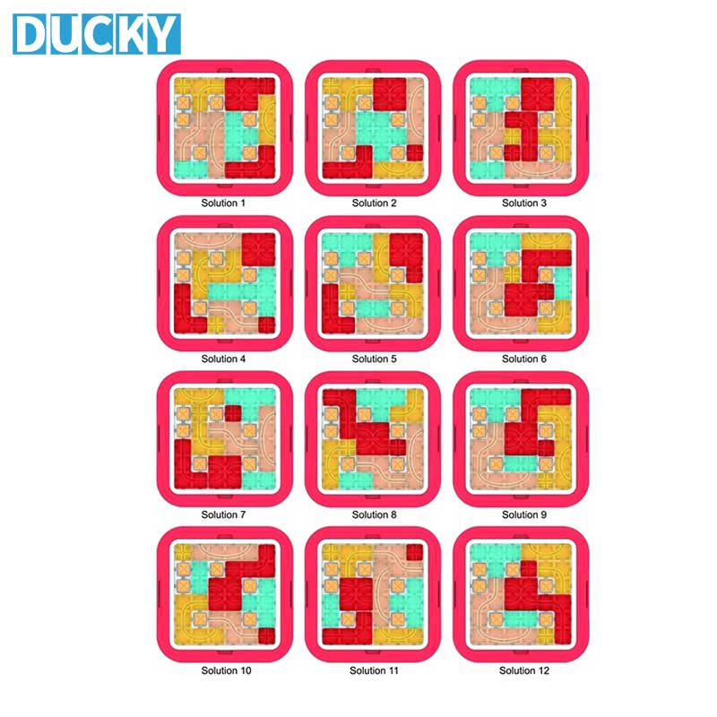 Russian Block Table Puzzle Classic Brain Teaser Tangram Game Wholesale Bulk - Image 3