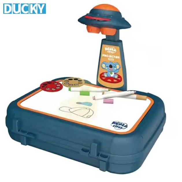 Magnetic Drawing Board for Kids Portable Art Projection Suitcase