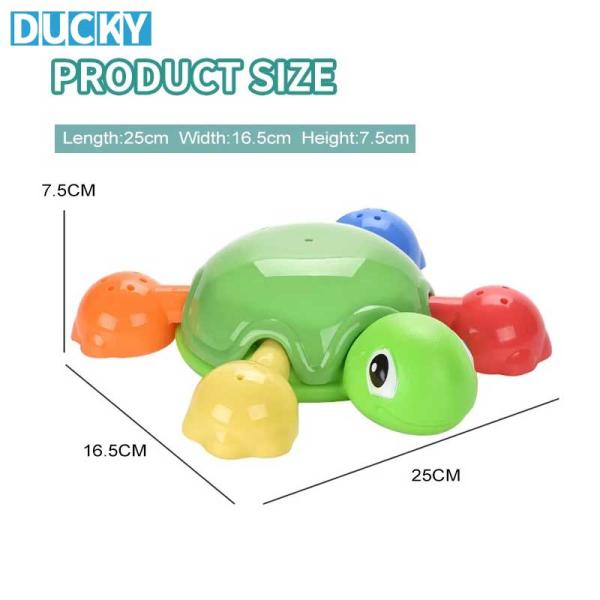 Turtle Bath Toys for Toddlers Cute Floating Water Play Set (MOQ 100 PCS) - Image 3