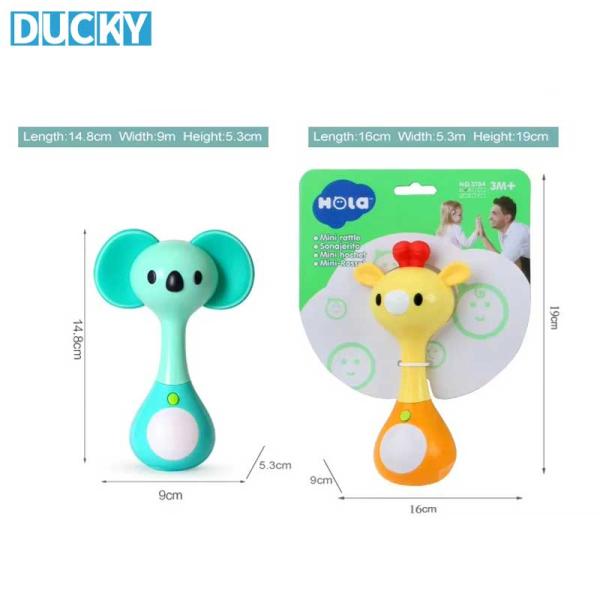 Baby Musical Hand Rattle Colorful Plastic Infant Shaker Toy (MOQ 100 PCS) - Image 4