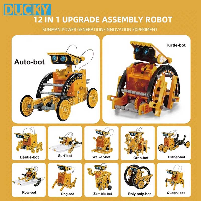 12-in-1 Educational Solar Robot Kit DIY Science & Engineering Toy - Image 2
