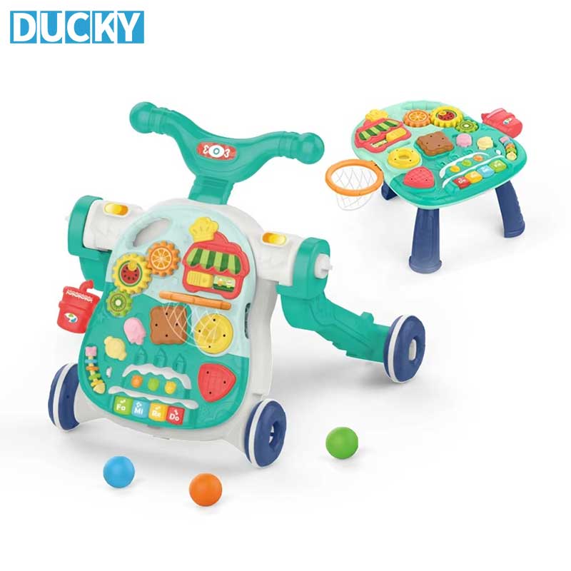 2-in-1 Baby Musical Walker Multifunction Push & Pull Learning Activity Toy