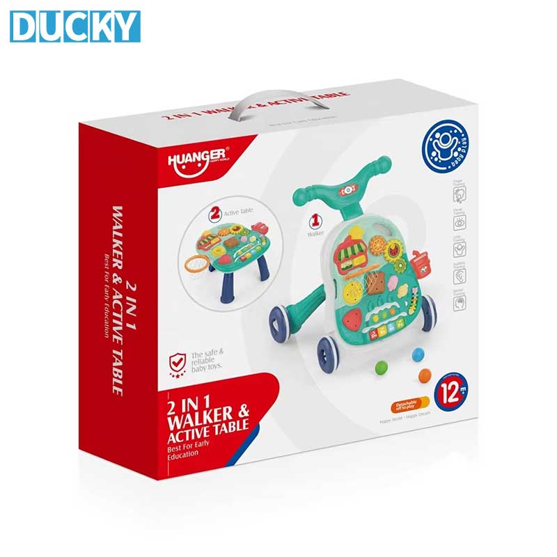 2-in-1 Baby Musical Walker Multifunction Push & Pull Learning Activity Toy - Image 4