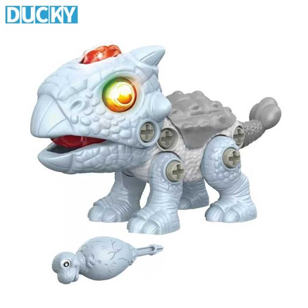 DIY Take Apart Dinosaur Toy Educational Sound & Light Building Toy for Kids