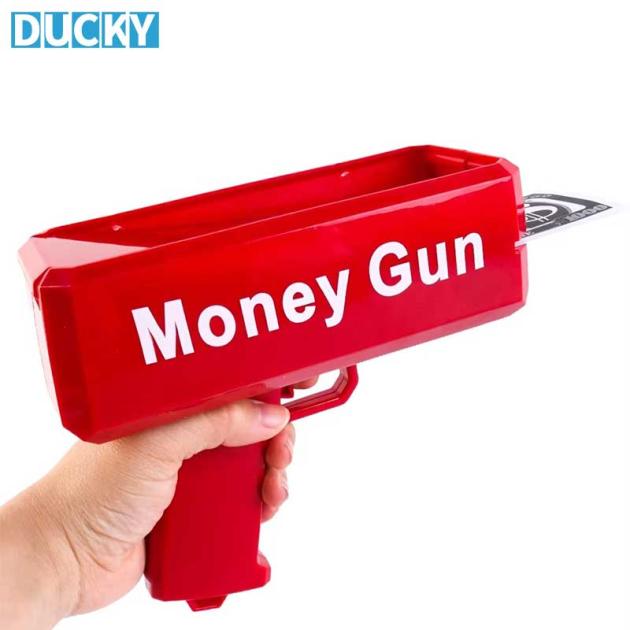 Cash Cannon Money Gun Party Spray Pistol with Prop Money Set