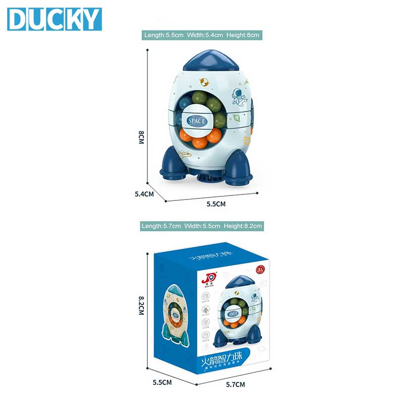 Early Education Rocket Fingertip Spinner Toy Stress Relief Puzzle Toy - Image 3