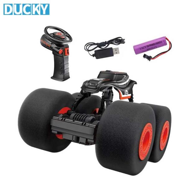 Wholesale 2.4GHz 4WD Stunt RC Cars 360° Flip High Speed Big Sponge Wheel Toys