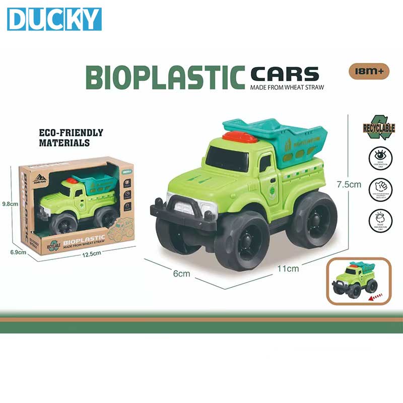 Wholesale Eco-Friendly Bioplastic Wheat Straw Car Toys Durable Off-Road Truck Toys - Image 3