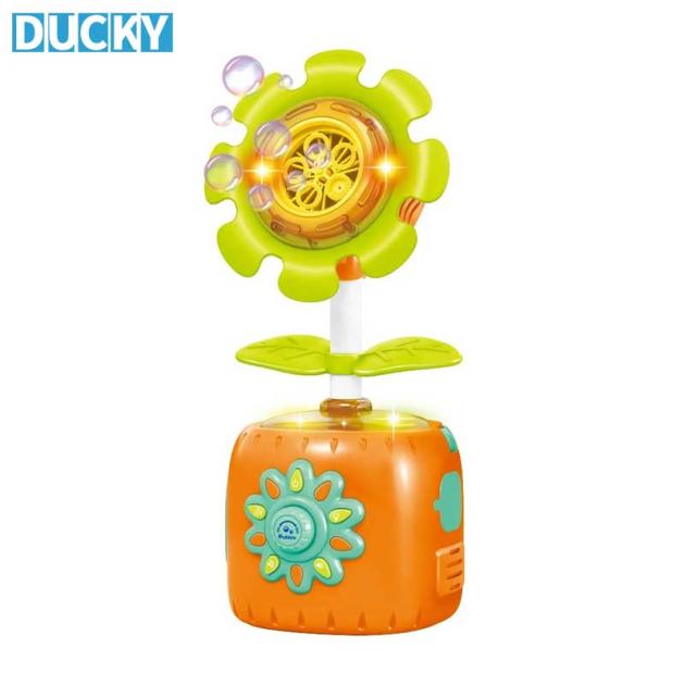 Wholesale Automatic Electric Bubble Machine Sunflower Bubble Blowing Toy