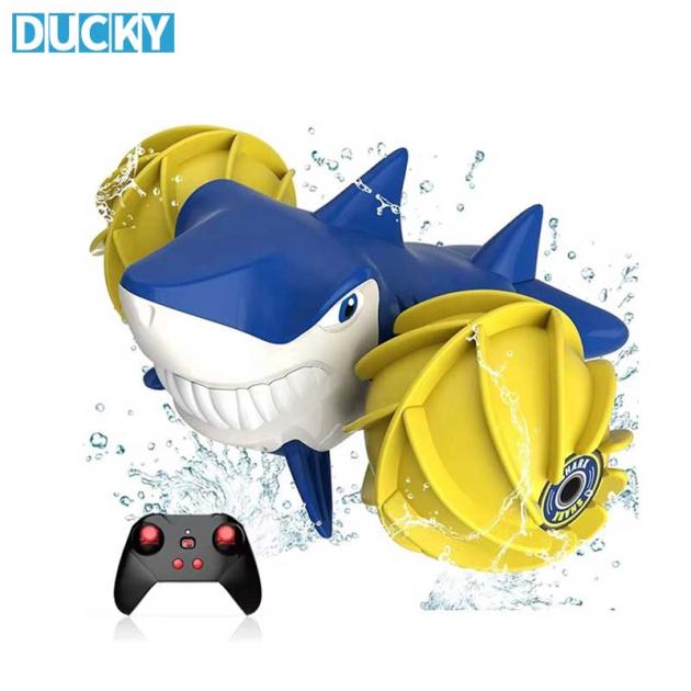 Wholesale RC Amphibious Stunt Car 2.4G Remote Control Shark Vehicle for Land & Water Racing