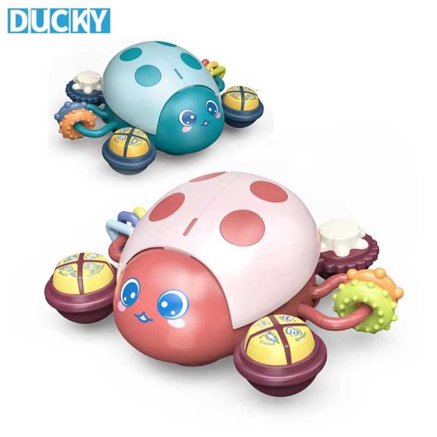 Wholesale Plastic Rotation Gear Toy Musical Multi-Functional Ladybug Early Education Toy
