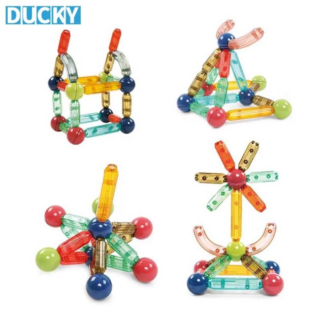 38pcs Magnetic Building Blocks Set Transparent Sticks & Balls STEM Educational Toys