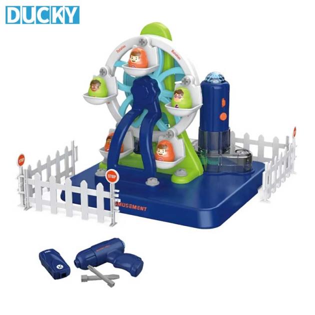 Wholesale Electric Ferris Wheel Building Kit DIY Educational Construction Toys
