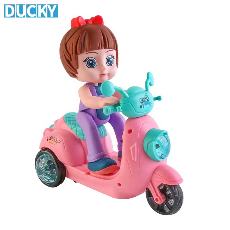 Wholesale 360° Rotating Stunt Motorcycle Toy Electric Cartoon Tricycle - Image 2