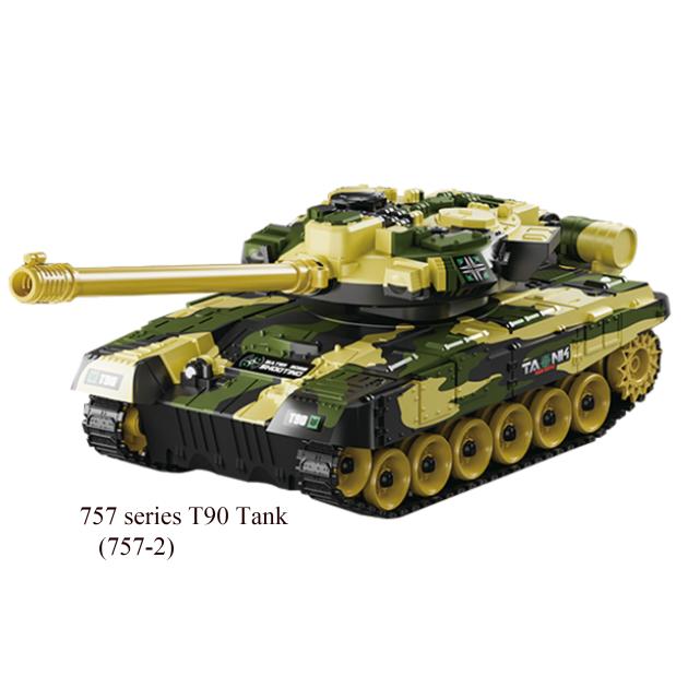 13 Channel Remote Control T90 Tracked Tank with Water Bullet 757-2