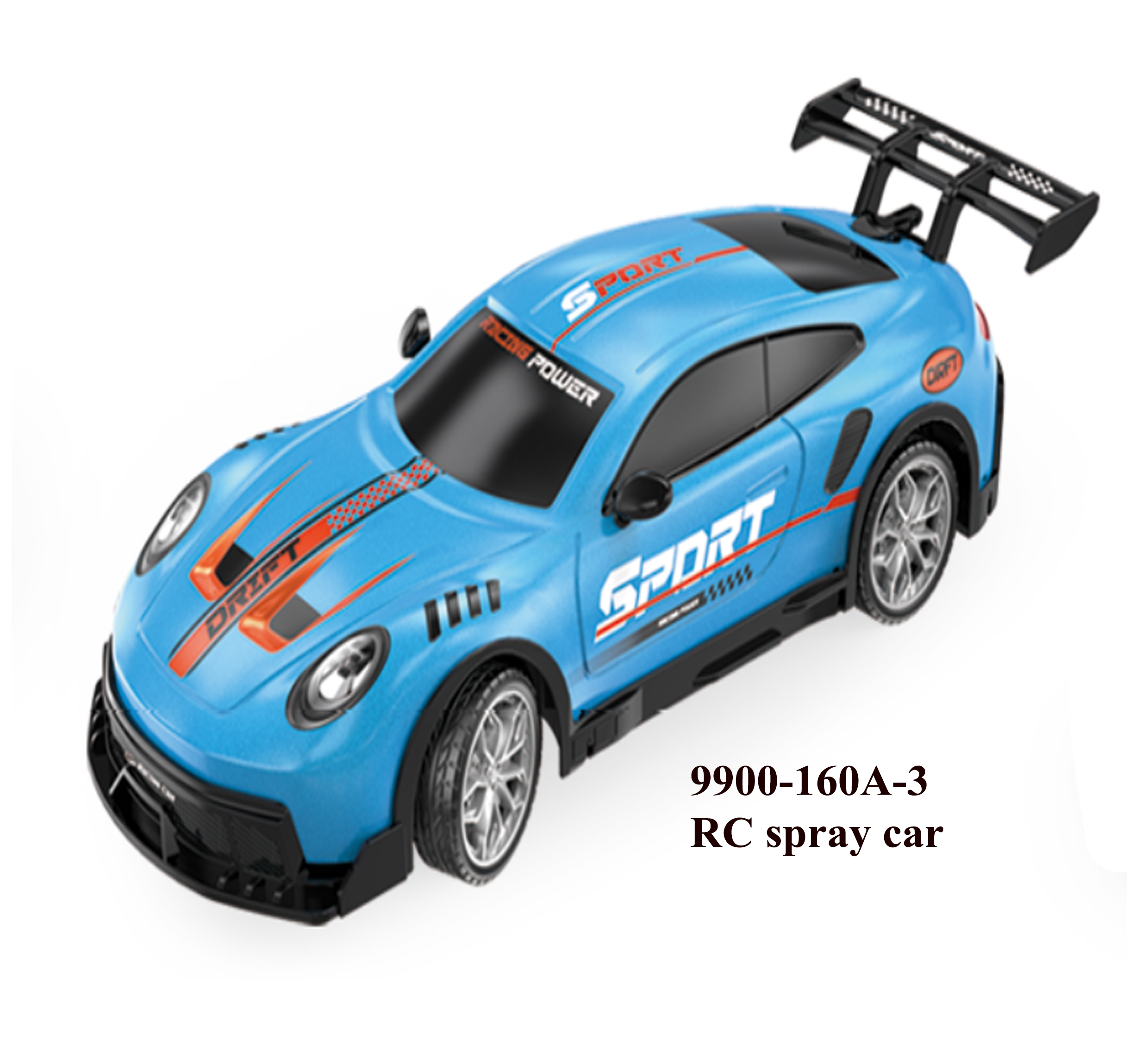 2.4GHz 9 Channel Remote Control Spray Car 9900-160A-3