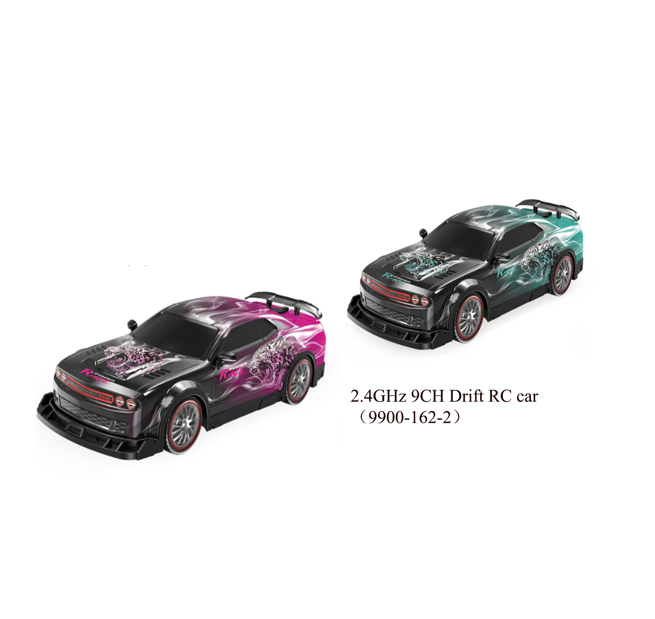 2.4GHz 9 Channel Drift Remote Control Car 9900-162-2