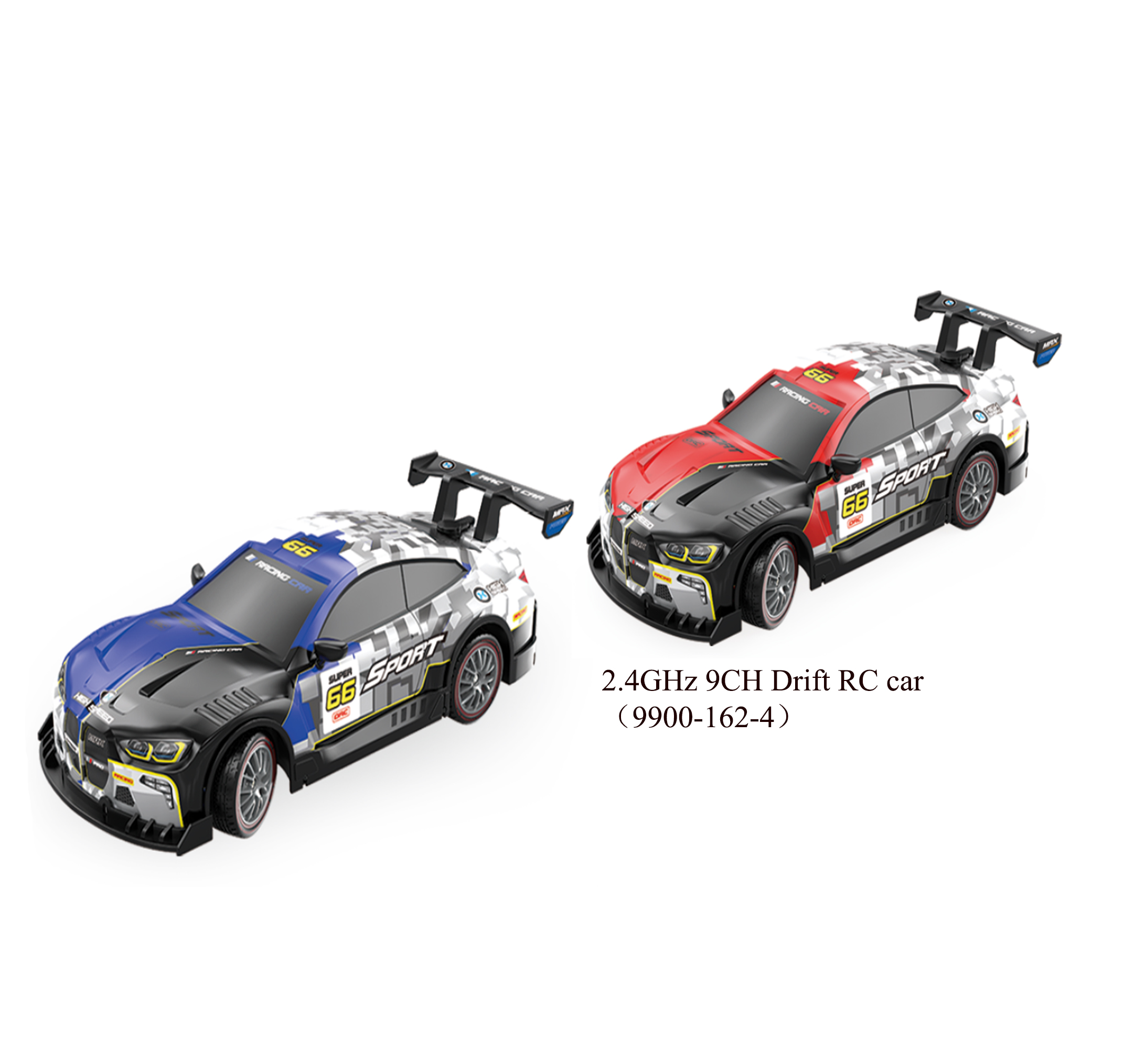 2.4GHz 9 Channel Drift Remote Control Car 9900-162-4